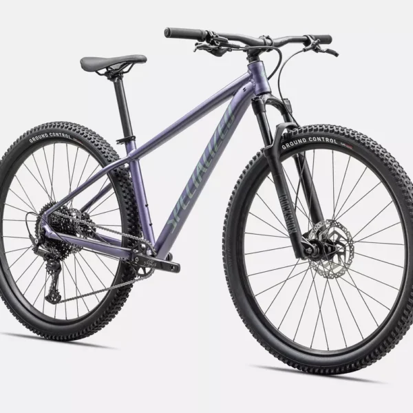 Specialized Rockhopper Comp Malva Metálico/Fiordo Metálico - vista frontal detalle