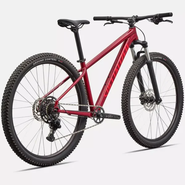 91826-64_ROCKHOPPER-SPORT-MRN-DPORG_RDSQ Specialized Rockhopper Sport Granate/Naranja Intenso - vista trasera