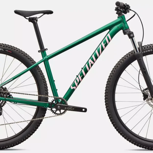 91826-67_ROCKHOPPER-SPORT-PNGRN-DSRTRS_HERO Specialized Rockhopper Sport Verde Pino/Rosa Desierto - vista frontal