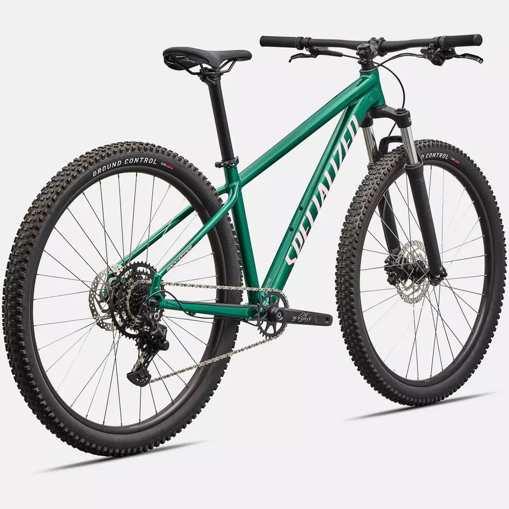 Specialized Rockhopper Sport Verde Pino/Rosa Desierto - vista trasera